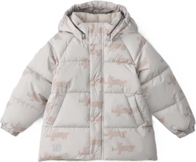 LEOKID winterjas met quilting Leni Silver Cloud Fluffy maat 80