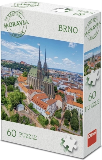 Dino puzzel toeristische editie Moravië: Brno (60 stukjes)