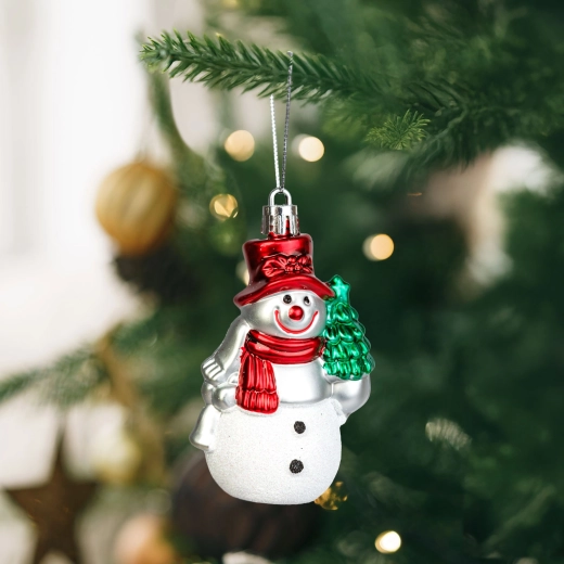 Kersthangdecoratie sneeuwpop