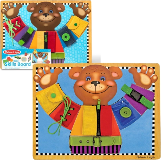 houten manipulatietablet beertje – leren van basisvaardigheden melissa & doug