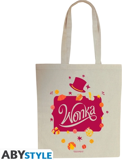 WONKA canvas tas "Logo & Chocolates"