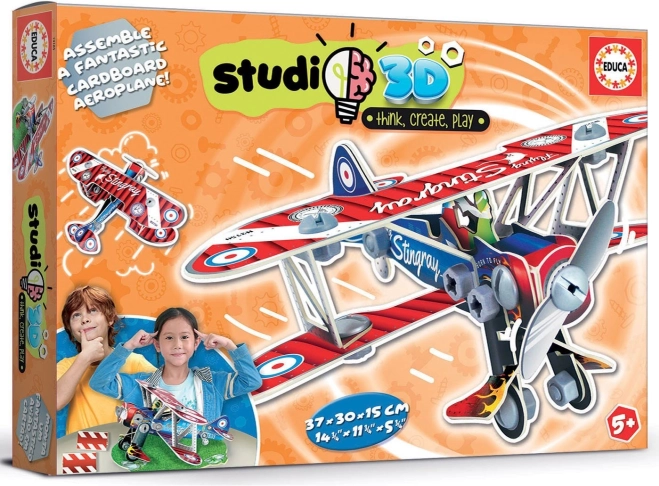 Educa 3D-model van een dubbeldekker