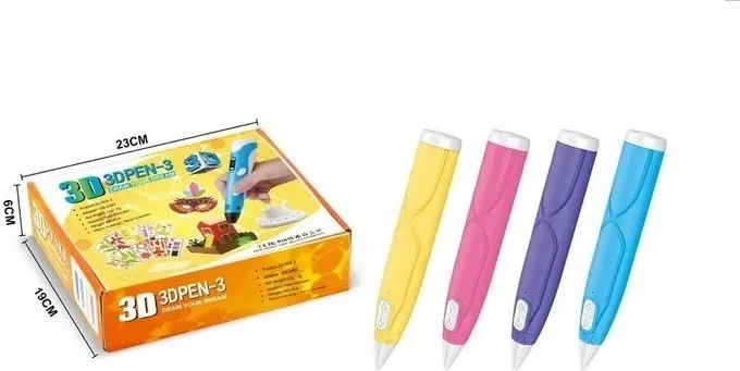 3D-pen met filament, standaard en USB-kabel - 1 stuk