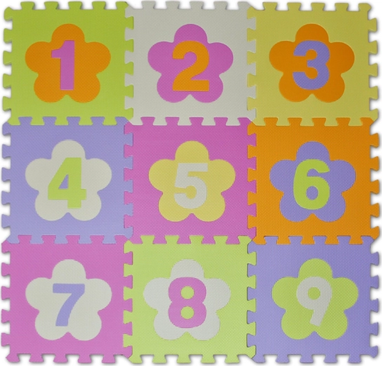 Schuimpuzzel cijfers 28 × 28 cm – speelmat voor kinderen