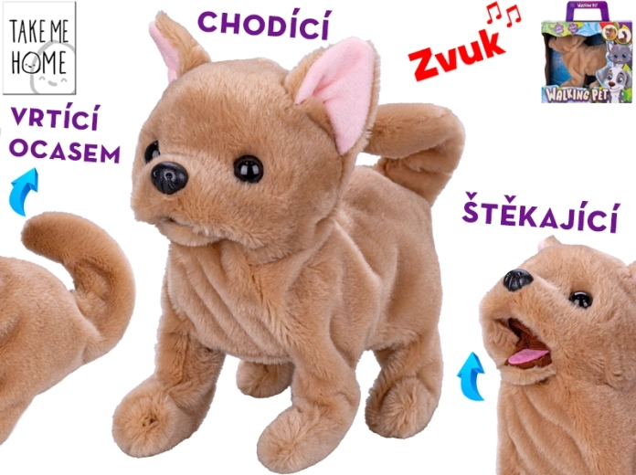 Interactieve pluchen hond 21 cm Take Me Home