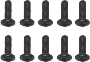 Torento-schroeven 2,5 × 6 × 10 mm (10 stuks)