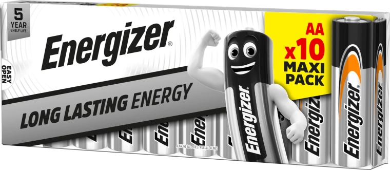 Energizer Everyday alkaline batterijen AA, 10 stuks