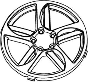 Afdekkappen voor voorwielen voor kinderauto Lamborghini Murciélago JAMARA (set 2 stuks)