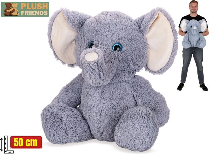 Plush Friends pluchen olifant zittend 50 cm