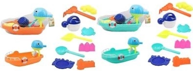Zandset met bootje 10 stuks