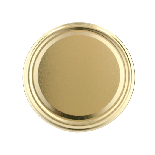 Set gouden inmaakdeksels 89 mm met 6 tanden – 10 stuks