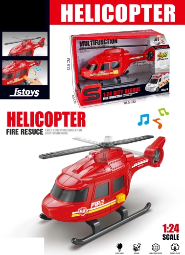 Speelgoedhelikopter met licht- en geluidseffecten