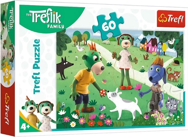Trefliki puzzel Vrolijke dag 60 stukjes