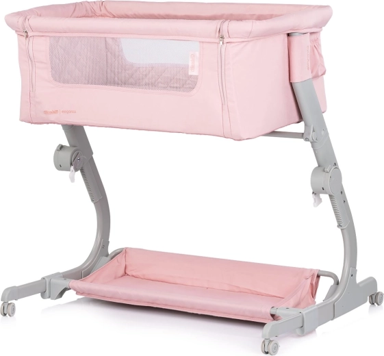 Kinderbedje en co-sleeper 2-in-1 CHIPOLINO Eleganza – roze