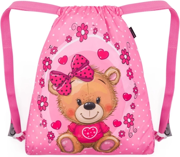 Bagmaster schoolgymtas Vega 24 B met beertje voor slippers en gymspullen
