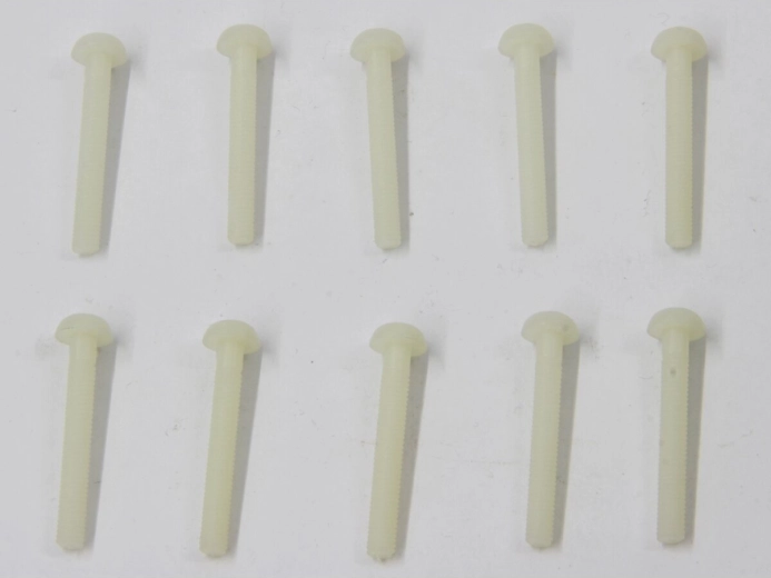 Kunststof schroeven met bolkop en kruiskop M4 × 30 mm, 10 stuks