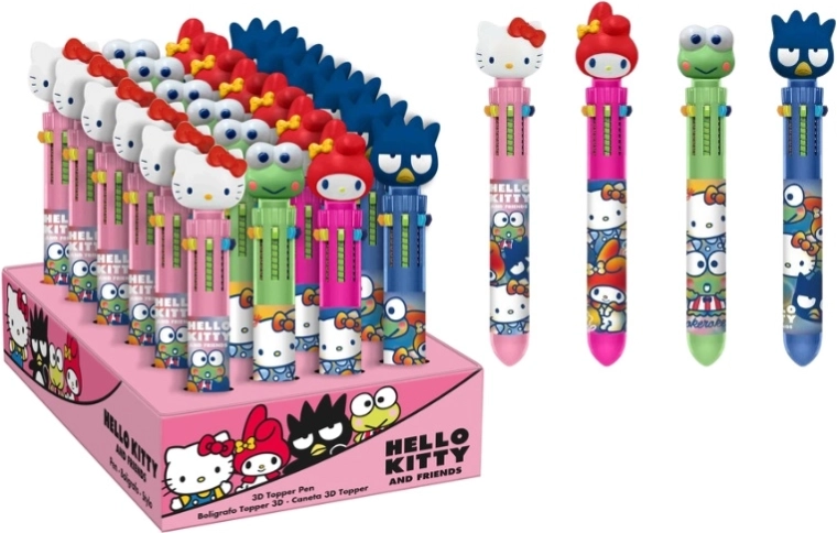 Sanrio Hello Kitty balpen met 3D-topper – 6 kleuren