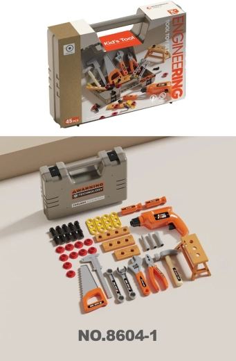 Kindergereedschapsset in een koffertje