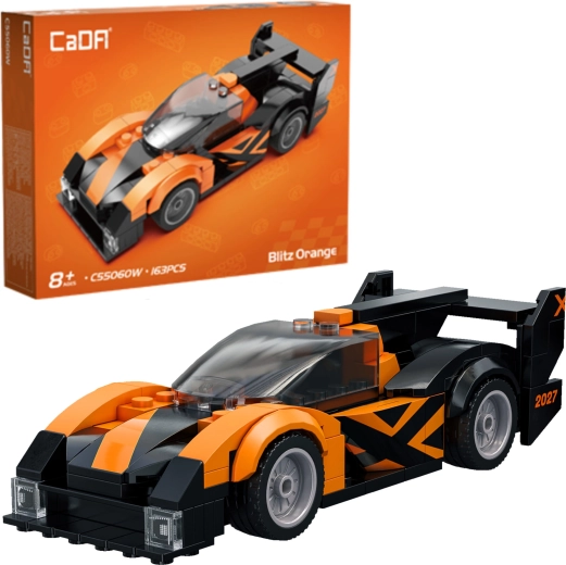Bouwset CaDA raceauto Blitz Orange 163 onderdelen