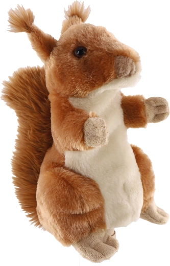 Handpop eekhoorn 27 cm van pluche