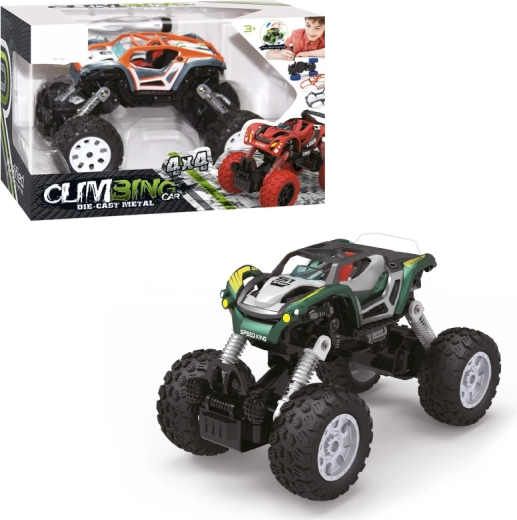 Schroefbaar autootje 1:32 met 4WD-aandrijving en pull-backfunctie