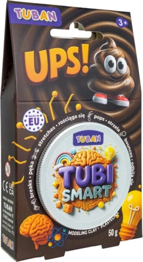 Tubi Smart boetseerklei bruin met glitter 50 g