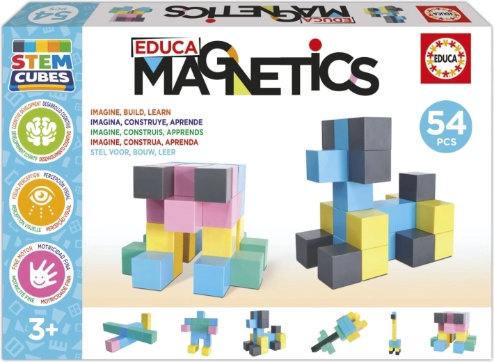 EDUCA magnetische bouwset Magnetics STEM-blokken 54 onderdelen