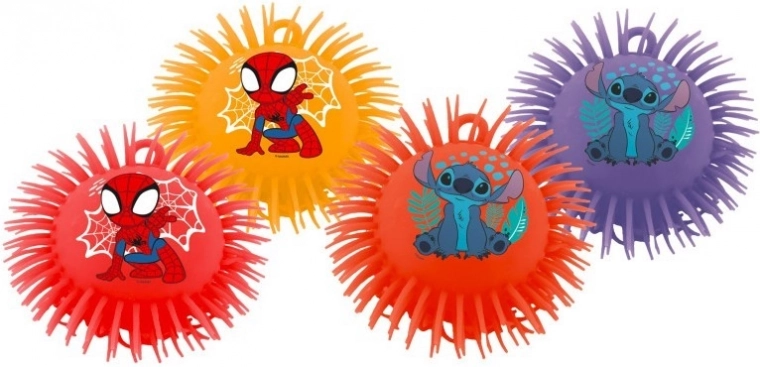 Pluizige rubberen bal SPIDEY en STITCH 17 cm