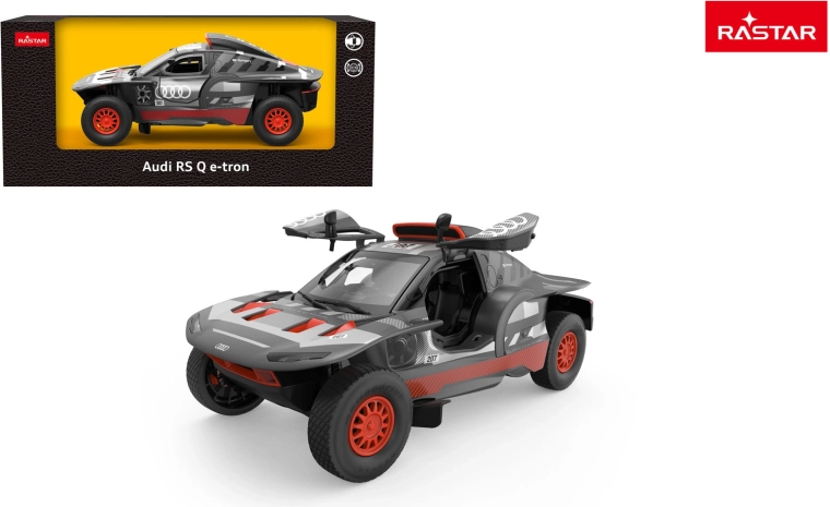 Metalen modelauto Rastar Audi RS Q e-tron 1:24 grijs