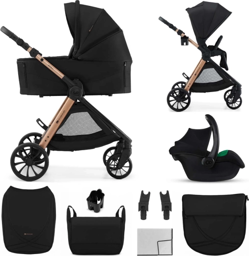 Kinderkraft combinatiekinderwagen Vesto 2 3in1 zwart