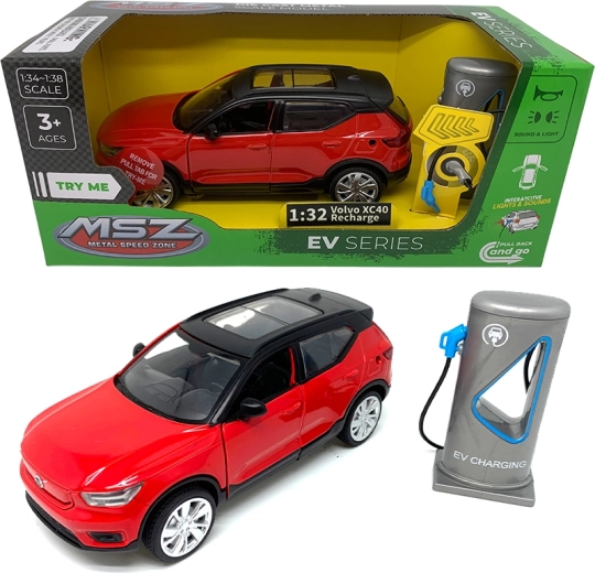 Metalen model 1:32 Volvo XC40 Recharge met licht en geluid