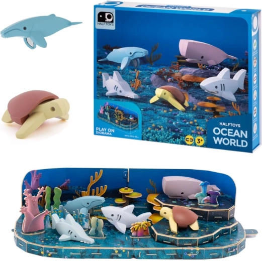 Half Toys magnetische figuurset Waterwereld 3D