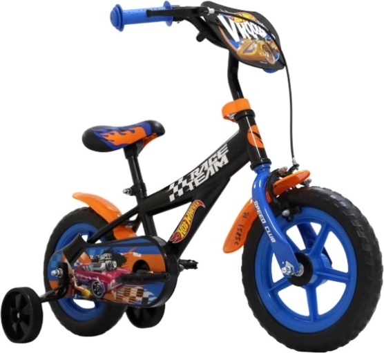 Hot Wheels kinderfiets 12" met zijwieltjes