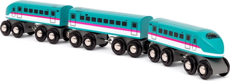 Houten trein Shinkansen Hayabusa E5 – editie Wereldtreinen