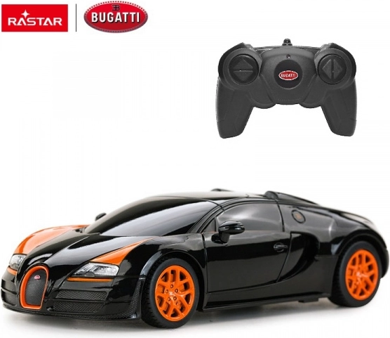 R/C-auto Bugatti Grand Sport Vitesse, zwart, schaal 1:24