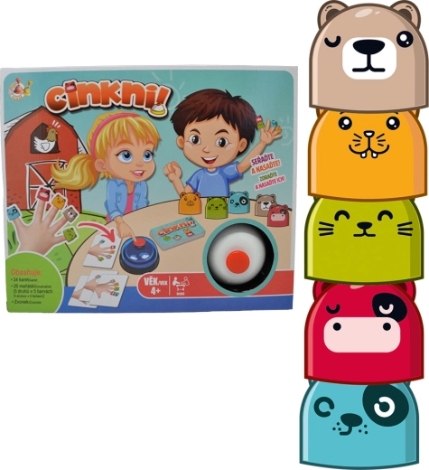 Studo Games Cinkni! reactiespel met bel en vingerpopjes