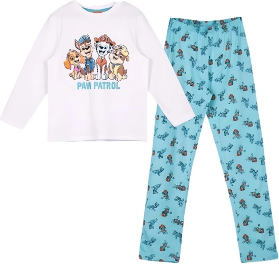 Kinderpyjama Paw Patrol wit-turquoise