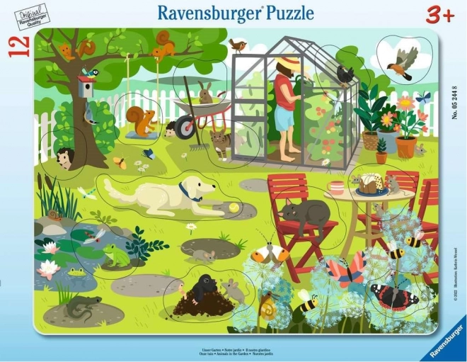 Ravensburger inlegpuzzel Onze Tuin 12 stukken