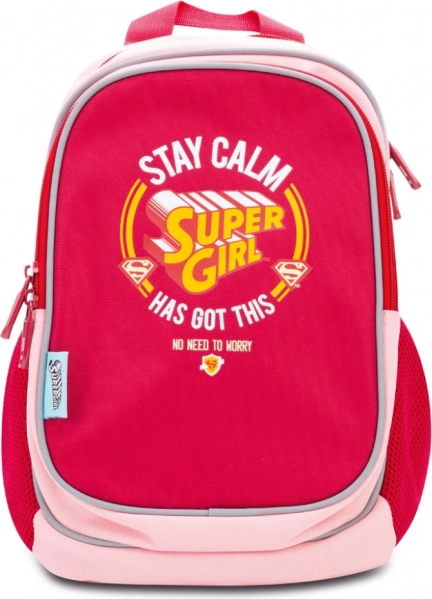 Peuterschoolrugzak SUPER GIRL stay calm
