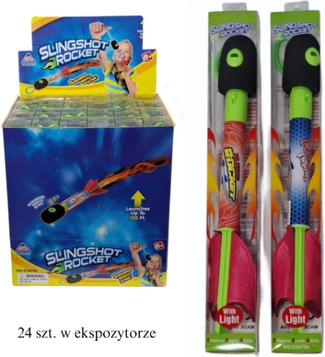Handmatige schuimraketlanceerder met LED - 1 stuk
