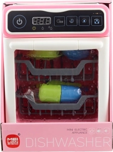 Kinderafwasmachine op batterijen met plastic servies - 1 stuk