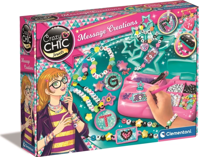 Creatieve studio met letters CRAZY CHIC – set voor het maken van sieraden