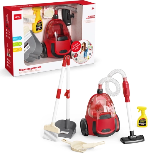 Kinderstofzuiger op batterijen met accessoires