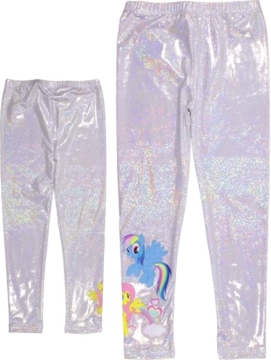 Holografische zilveren legging My Little Pony