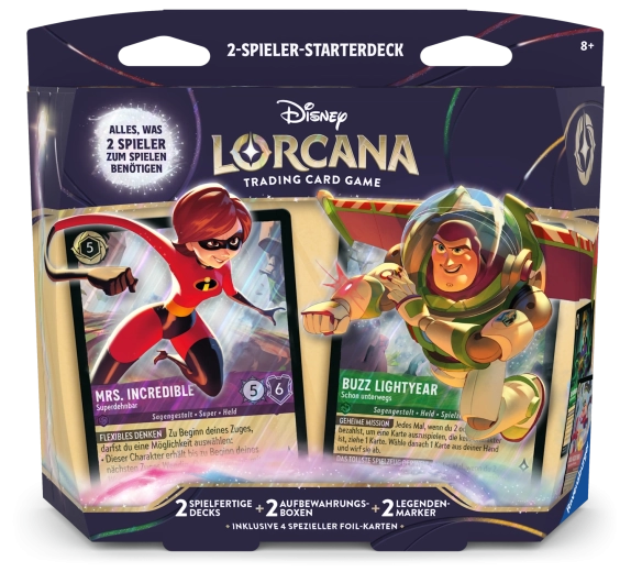 Disney Lorcana set 12: Onbekende wildernis – startpakket voor twee spelers (Duits)