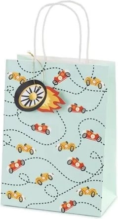 Cadeautas Autootjes – mix van motieven, 10,5 × 18 × 25 cm