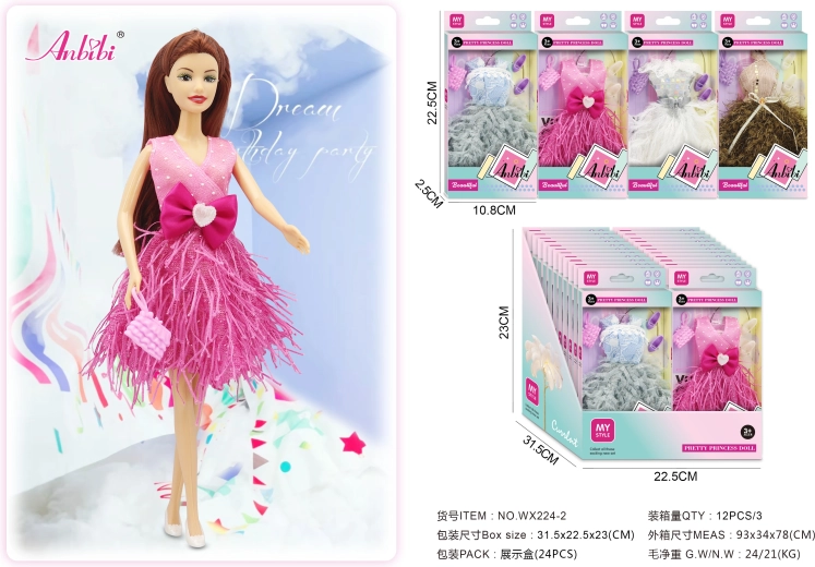 Modieuze jurken voor poppen – meerdere soorten