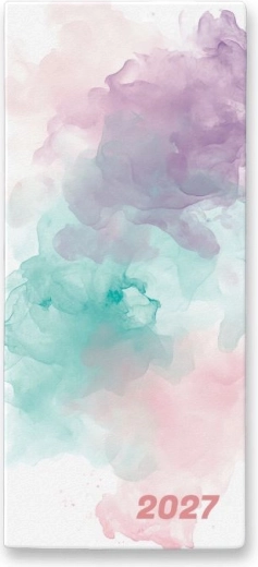 Maandplanner 2027 Watercolour in PVC-omslag