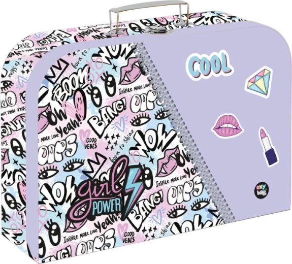 Laminerende koffertje 34 cm Funny Girl
