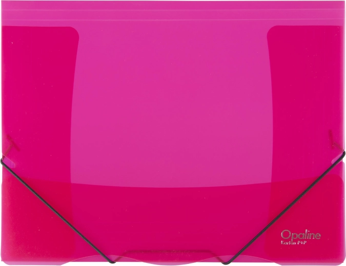 Map met elastiek Opaline rood A4